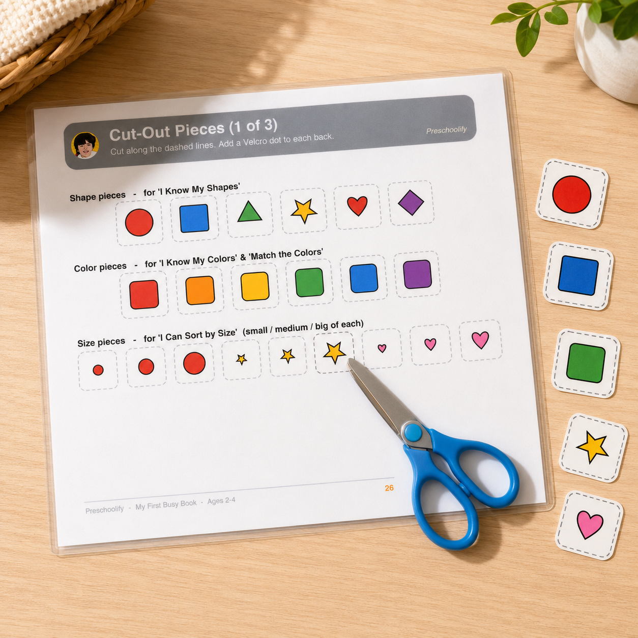 Toddler Busy Book Printable – 22 Montessori Learning Activities (Ages 2-4) (Digital Download)