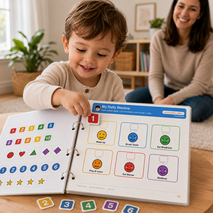 Toddler Busy Book Printable – 22 Montessori Learning Activities (Ages 2-4) (Digital Download)
