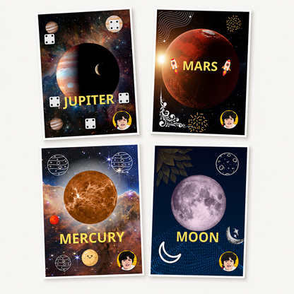 Planets spin in 3D augmented reality