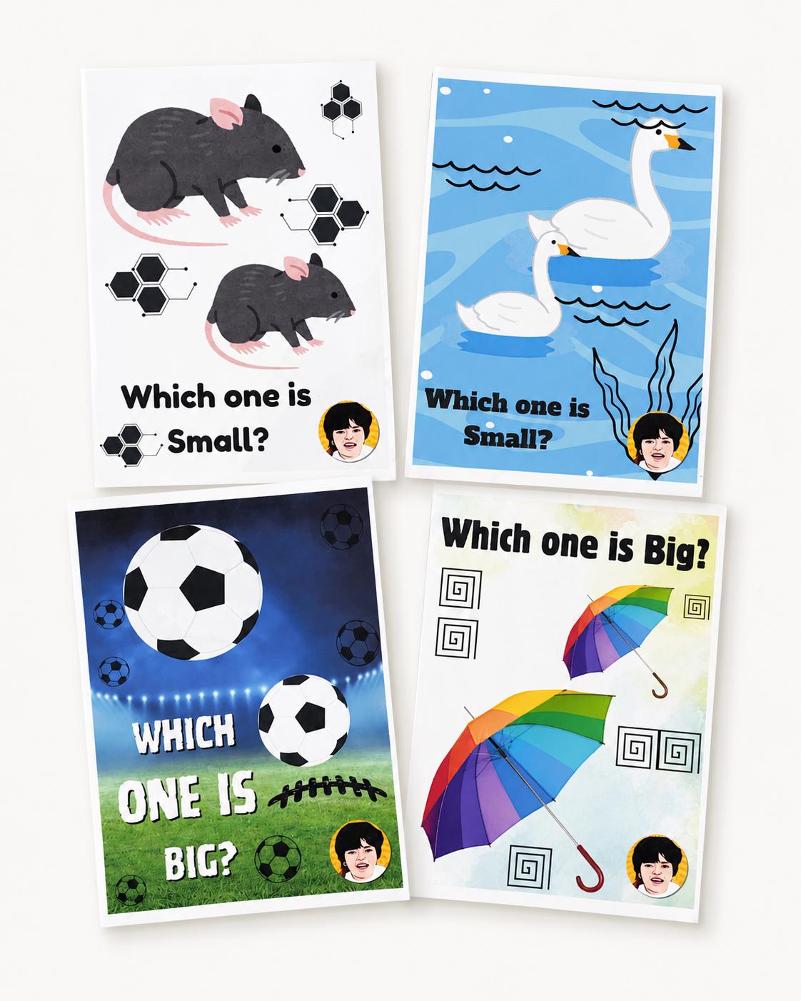 Printable AR flash card sheets